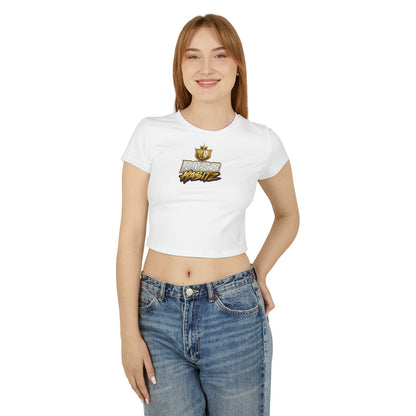 Boss Habitz Graphic Baby Tee — Women's Cropped Casual Top