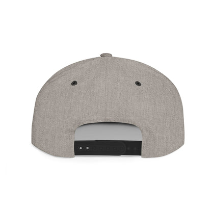 Snapback Hat — Gold Crown Shield Logo Flat Bill Cap