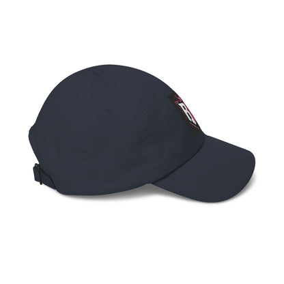 Dad Cap with Pink Crown RH Shield Embroidered Logo — Classic Baseball Hat for Moms & Dads