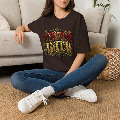 "That Bitch" Vintage Rose Graphic T-Shirt