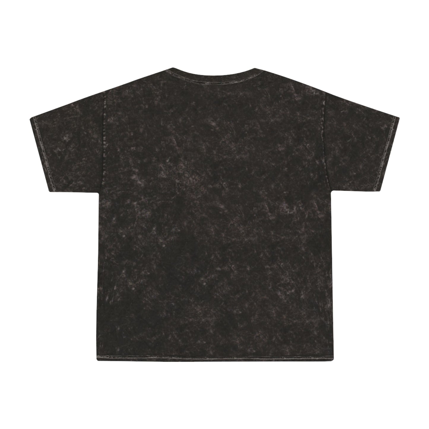 Boss Life Mineral-Wash Tee — Retro Pink & Chrome Graphic