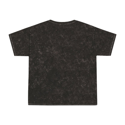 Boss Life Mineral-Wash Tee — Retro Pink & Chrome Graphic