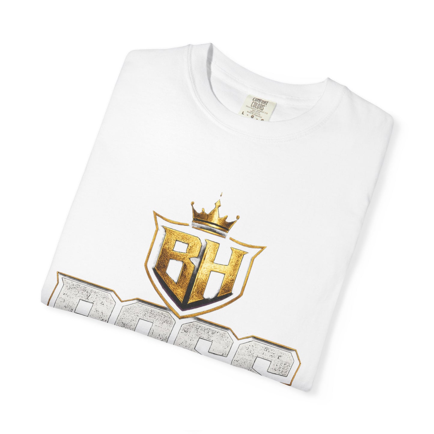 Boss Habitz Graphic T-Shirt — Gold Crown Logo Tee