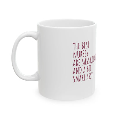 Sassy & Classy Ceramic Mug – Funny Quote Coffee Cup (11oz/15oz)