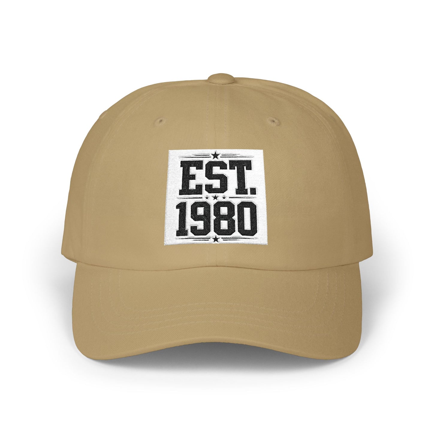 Dad Cap — "EST. 1980" Vintage Patch Baseball Hat