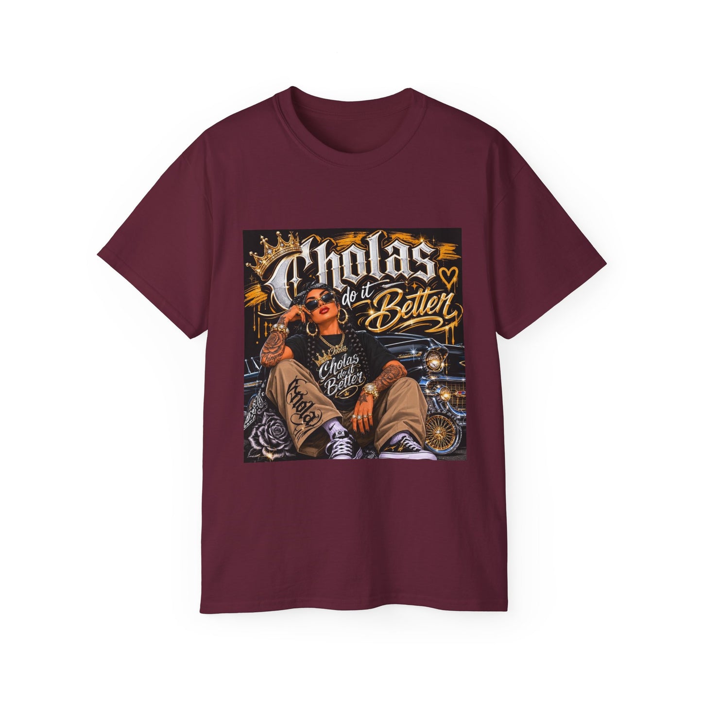 Cholas Do It Better T‑Shirt — Vintage Chola Street Art Tee