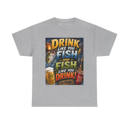 Drink Like You Fish T‑Shirt — Fishing & Beer Graphic Tee