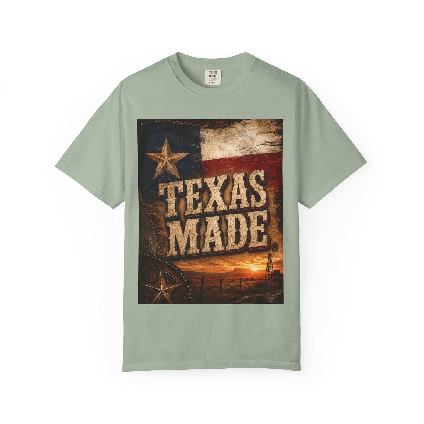 Texas Made T-Shirt – Vintage Rustic Lone Star Tee