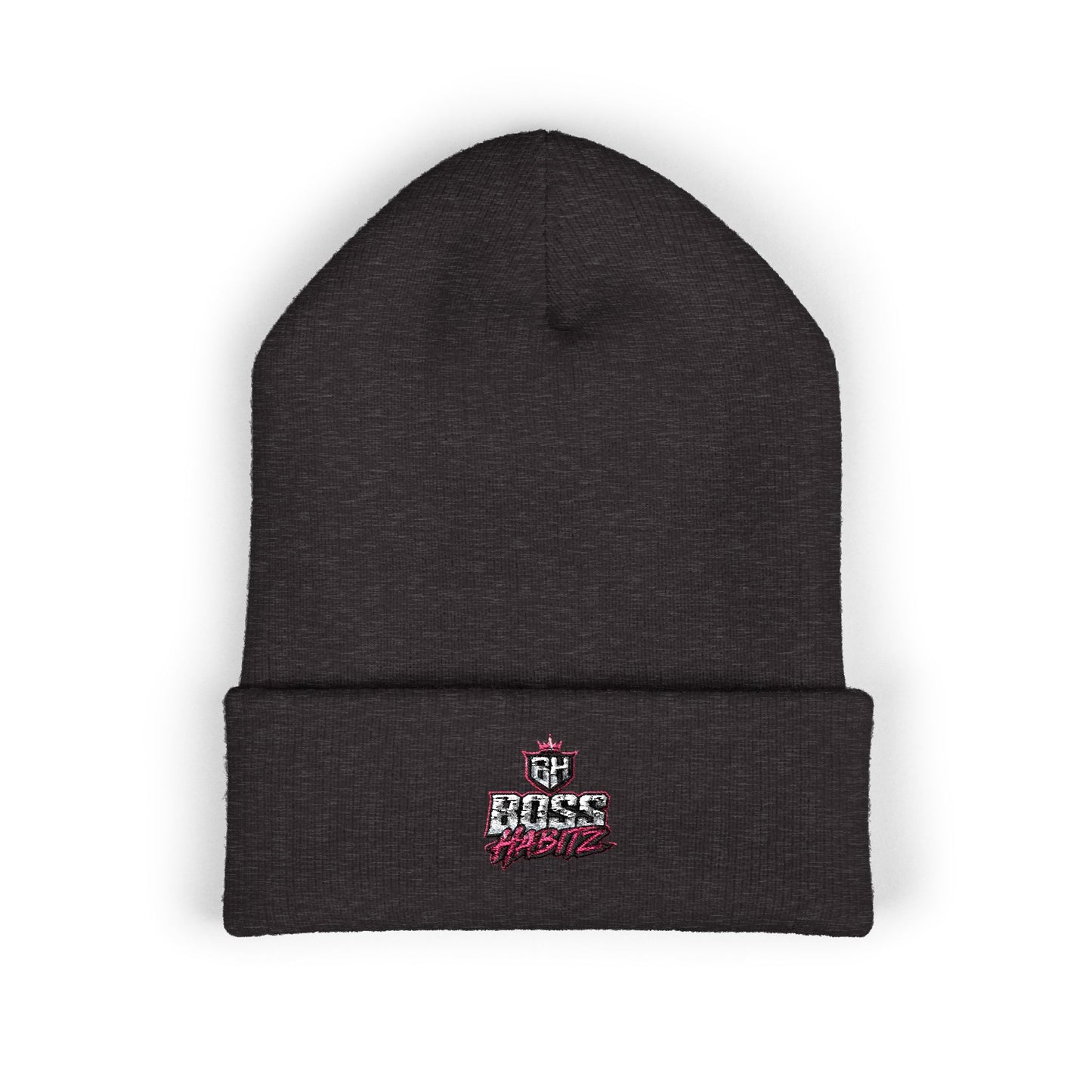 Boss Mode Embroidered Cuffed Beanie — Streetwear Winter Hat
