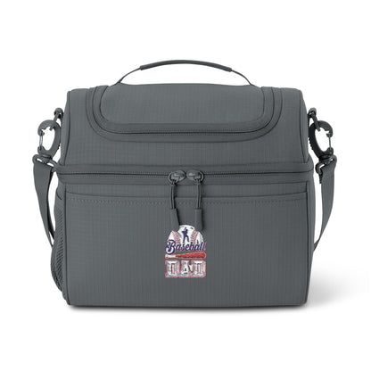 Insulated Cooler Bag with Beanie Patch — Compact Lunch Tote for Winter Outdoor Activities