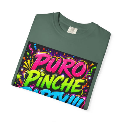 Puro Pinche Party T-Shirt — Neon Fiesta Graphic Tee (You Know How We Do It)