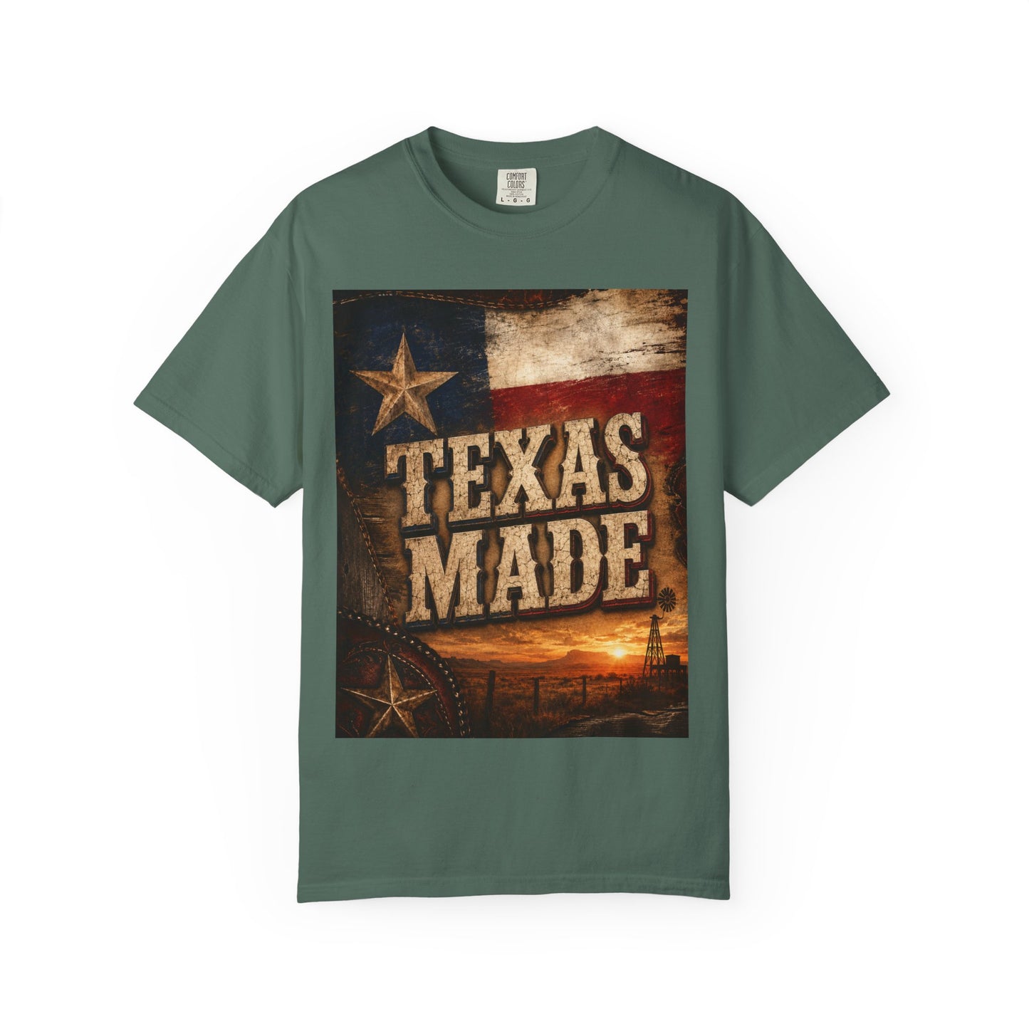 Texas Made T-Shirt – Vintage Rustic Lone Star Tee