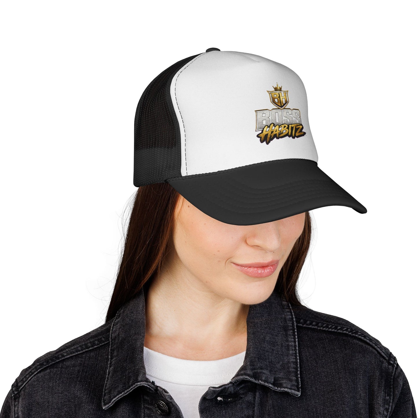Boss Habitz Trucker Cap — Embroidered Streetwear Logo Hat