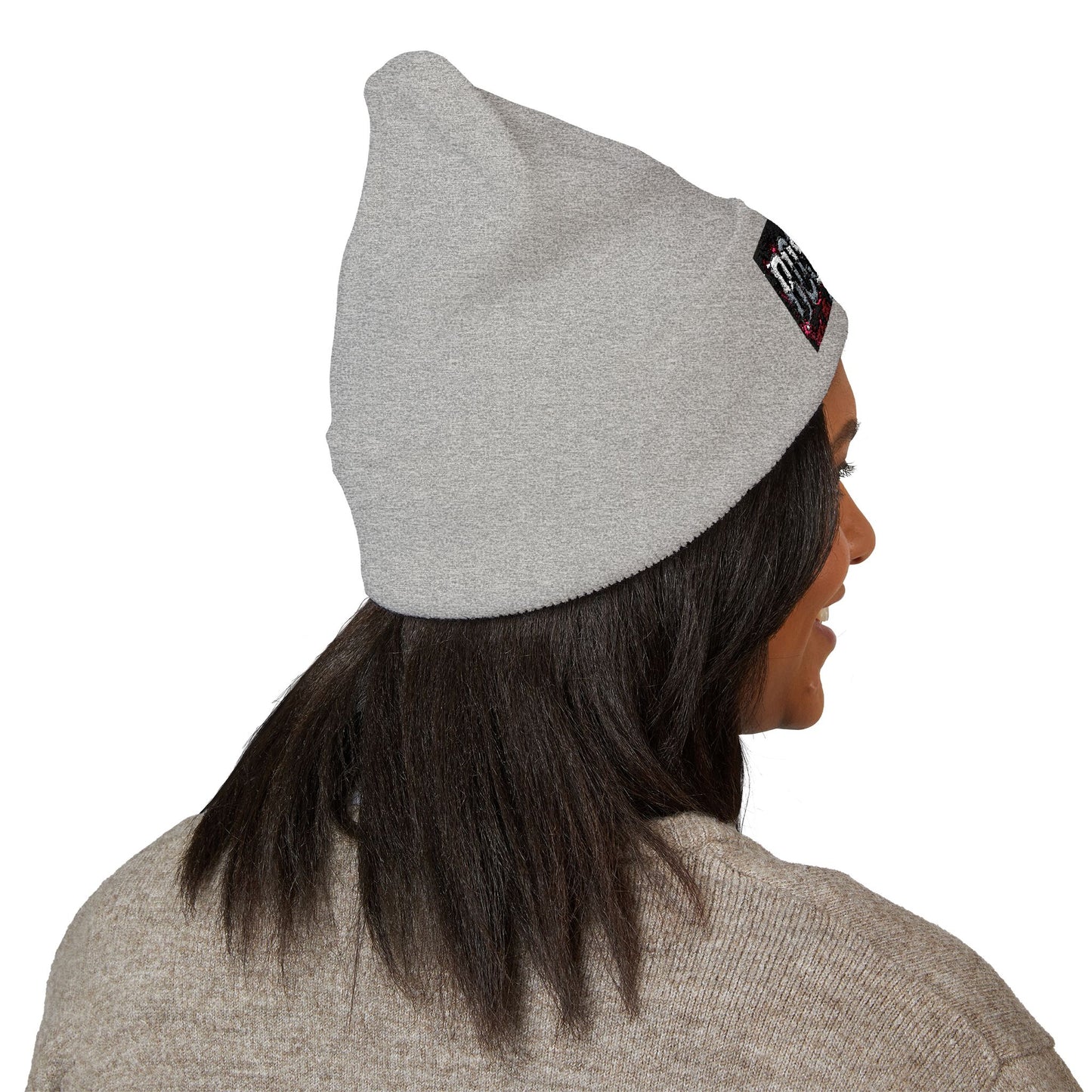 Boss Life Embroidered Cuffed Beanie — Streetwear Knit Hat for Confident Style
