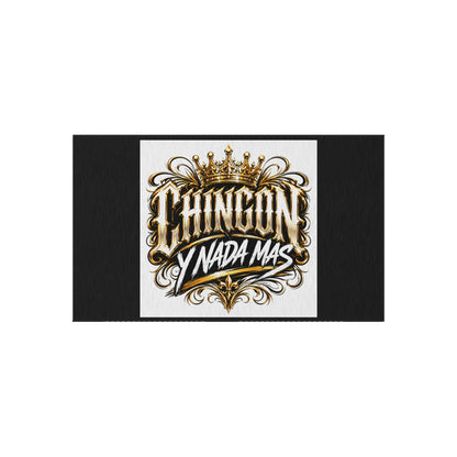 Outdoor Rug — King Crown 'Chingon y Nada Mas' Decorative Patio Mat