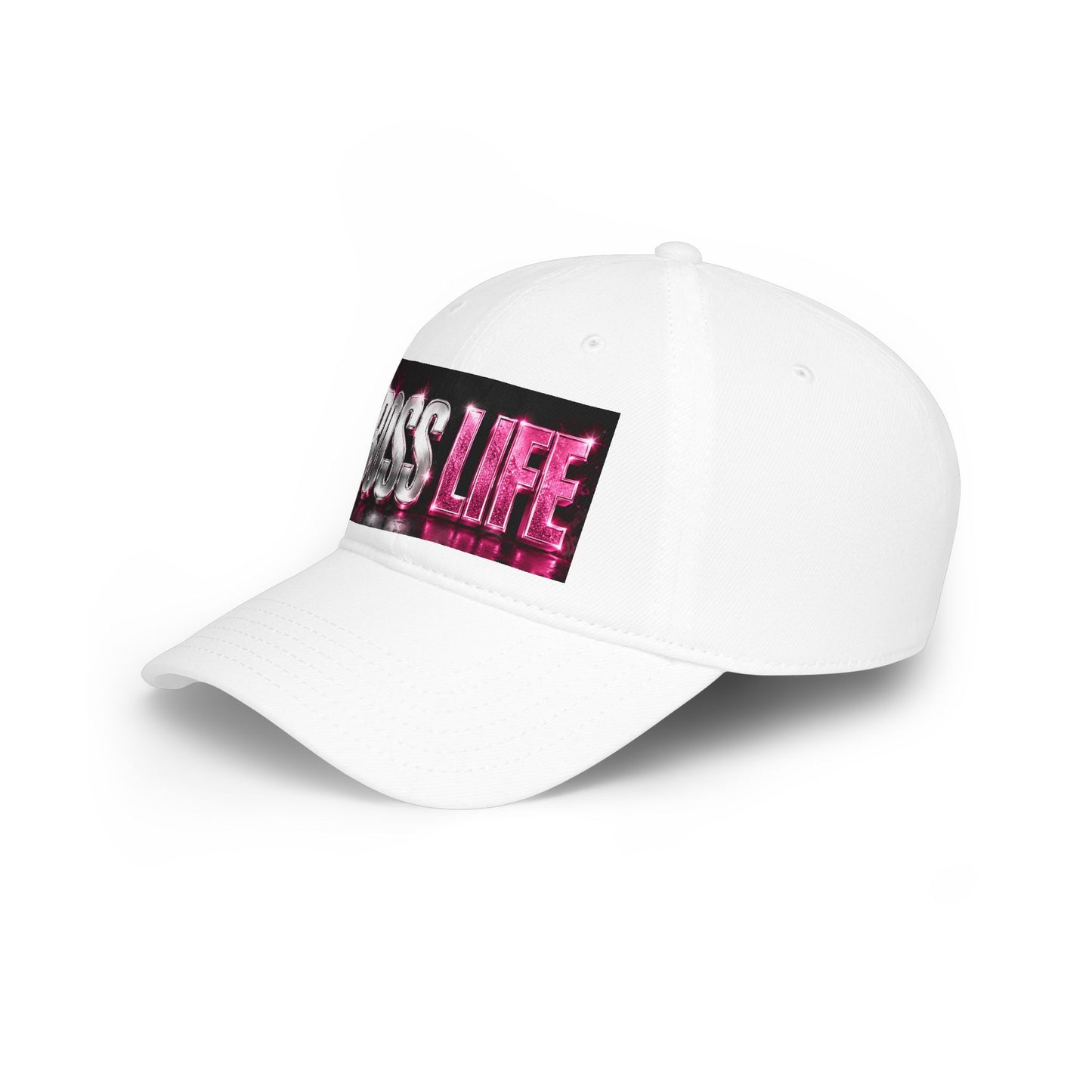 Boss Life Baseball Cap — Bold Metallic Pink Trucker Hat for Women & Men