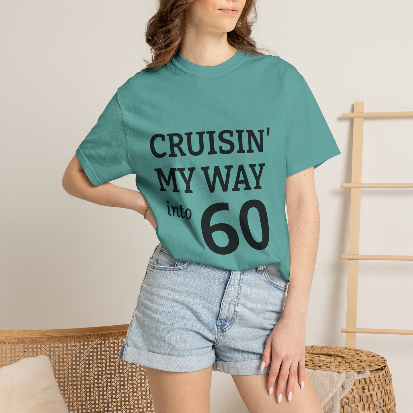 Cruisin' My Way into 60 Tee — Funny 60th Birthday T-Shirt