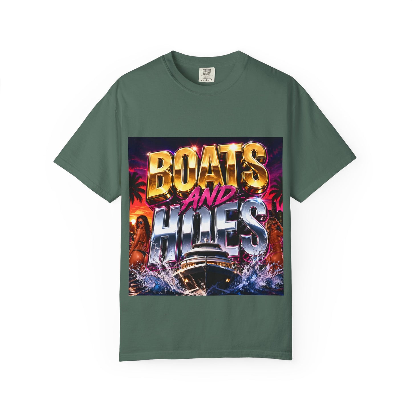 Boats and Hiles Graphic T-Shirt — Retro Yacht Beach Vibe Tee