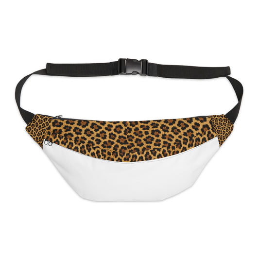 Leopard Print Large Fanny Pack — Safari Chic Waist Bag