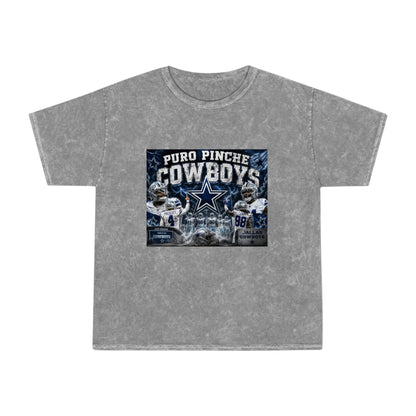 Puro Pinche Cowboys Mineral Wash T-Shirt — Vintage Dallas Football Fan Tee