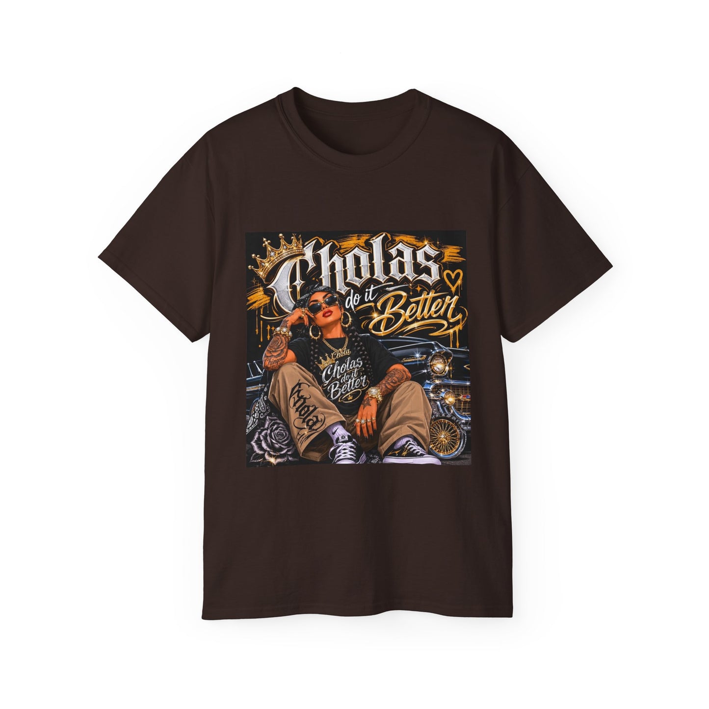 Cholas Do It Better T‑Shirt — Vintage Chola Street Art Tee