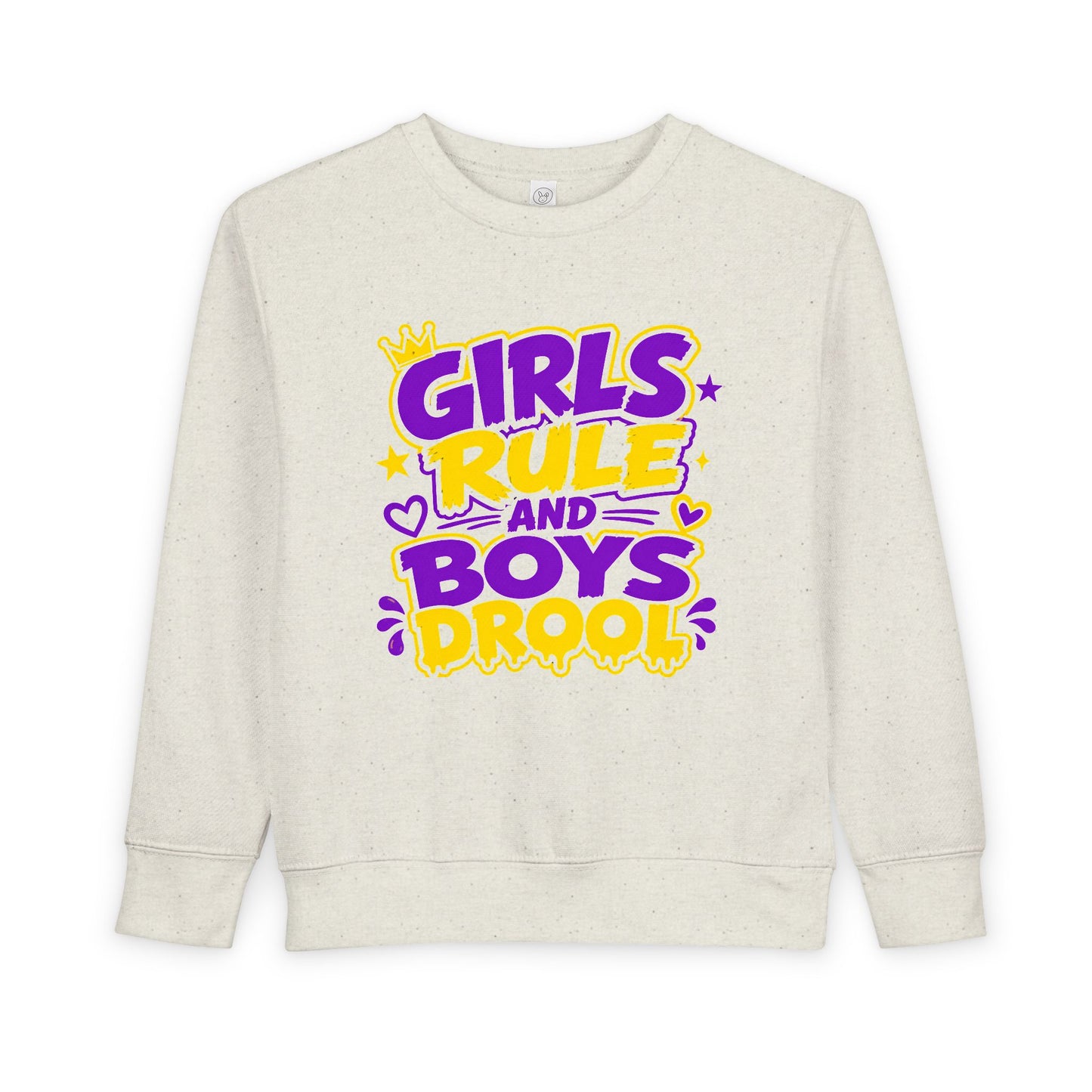 Girls Rule and Boys Drool Toddler Sweatshirt
