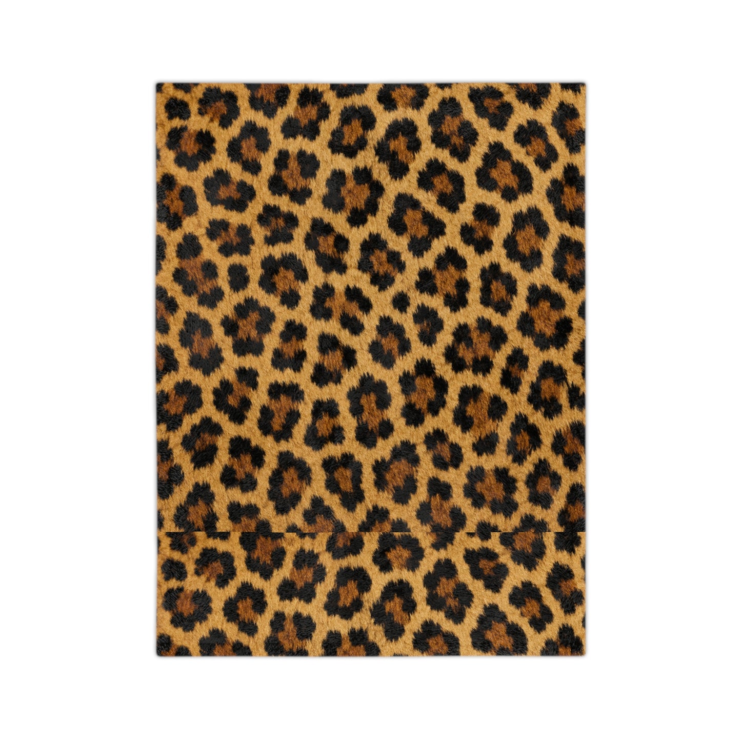 Leopard Print Velveteen Microfiber Blanket — Cozy Animal Print Throw for Home & Travel
