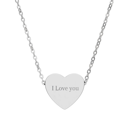 Heart Necklace (Engraving)