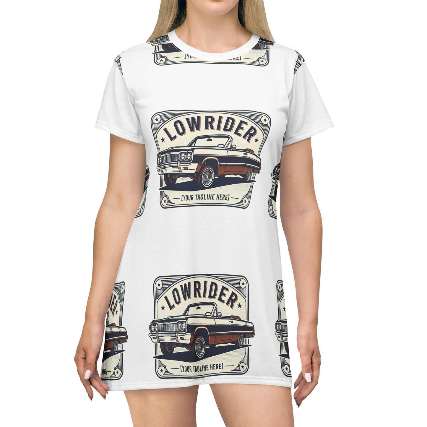 Lowrider Car T-Shirt Dress – Vintage Classic Auto Print