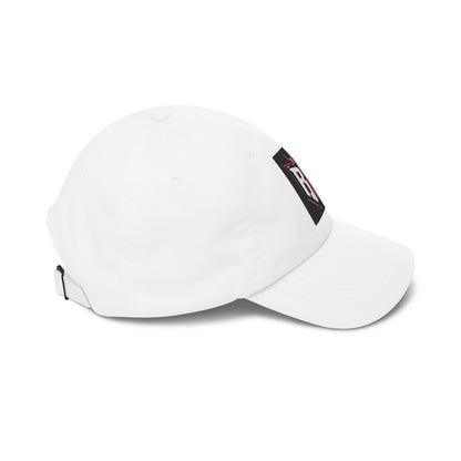 Dad Cap with Pink Crown RH Shield Embroidered Logo — Classic Baseball Hat for Moms & Dads