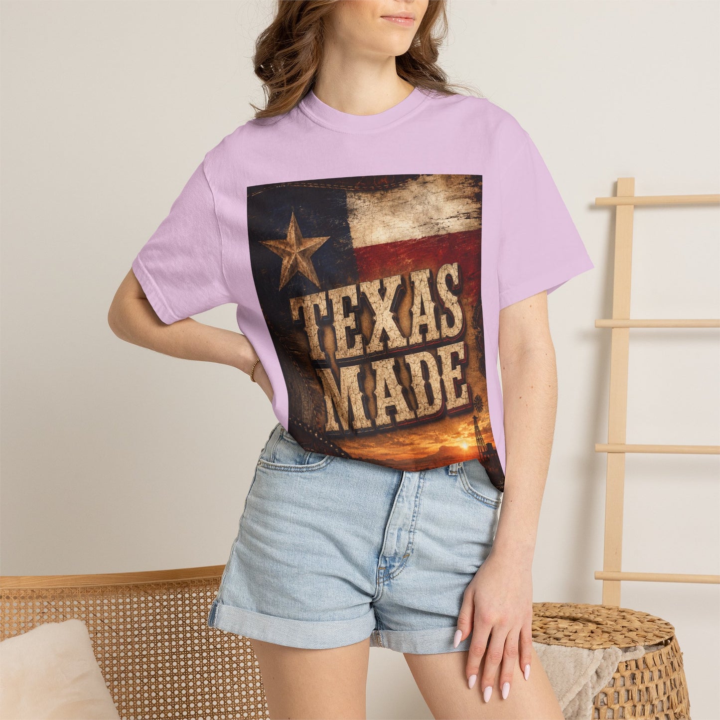 Texas Made T-Shirt – Vintage Rustic Lone Star Tee