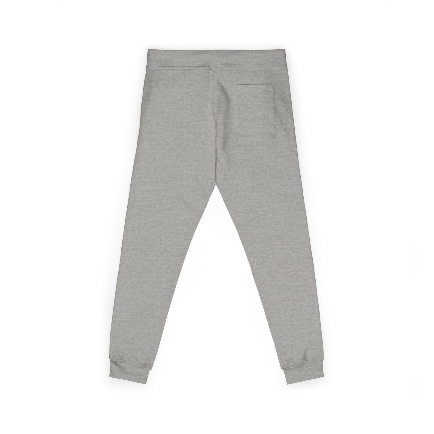 Embroidered White Fleece Sweatpants — Cozy 'Good Vibes' Accent