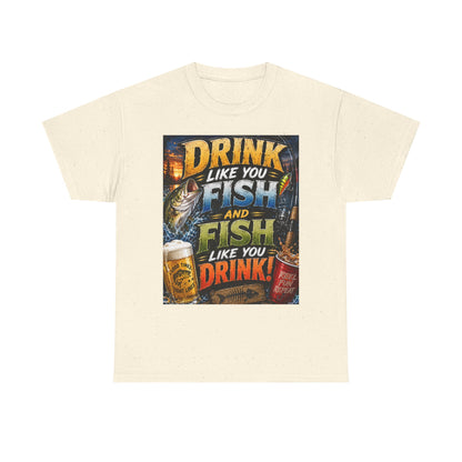 Drink Like You Fish T‑Shirt — Fishing & Beer Graphic Tee