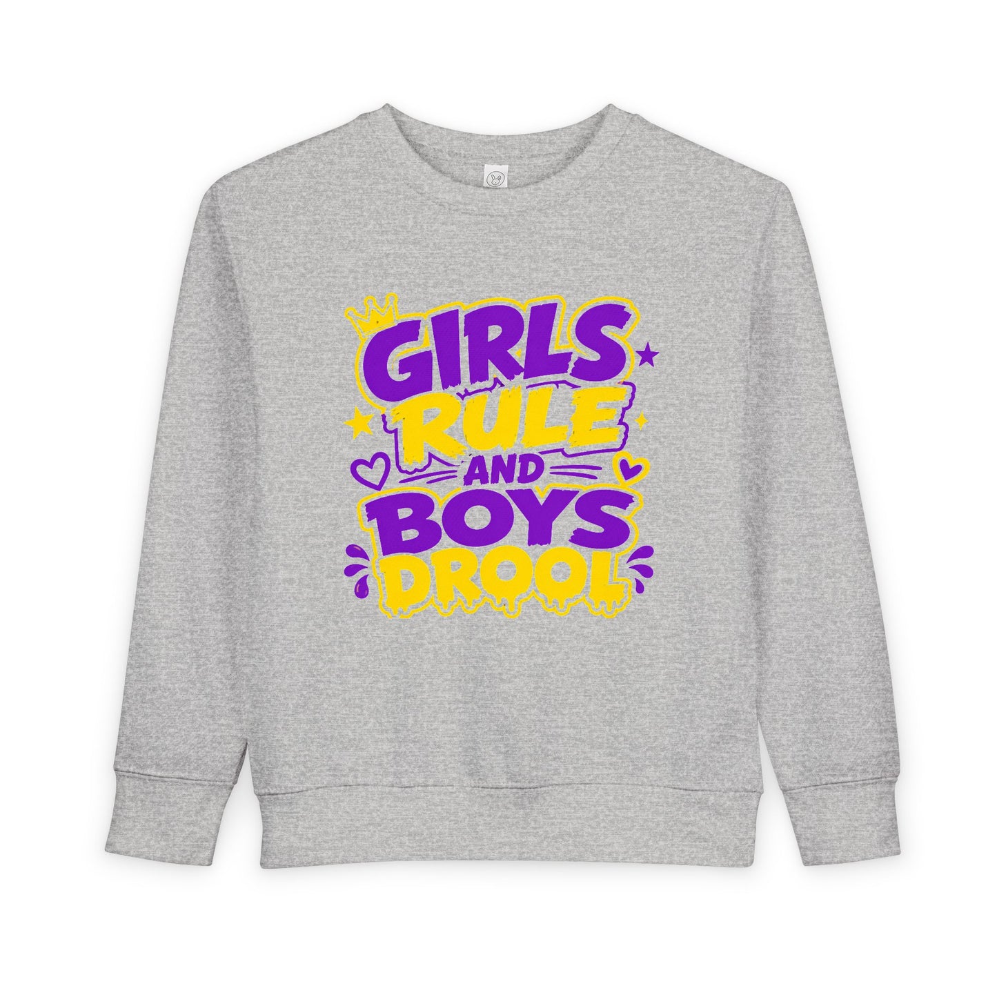 Girls Rule and Boys Drool Toddler Sweatshirt