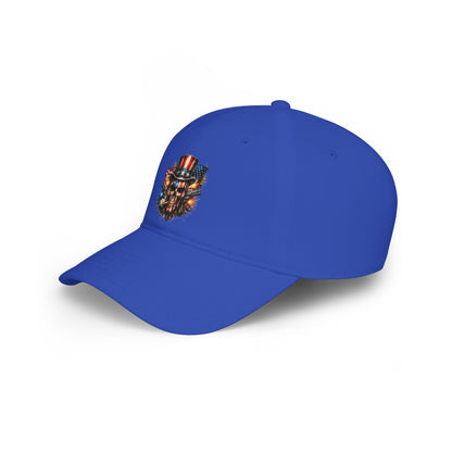 Patriotic Skull Baseball Cap — American Flag Uncle Sam Hat