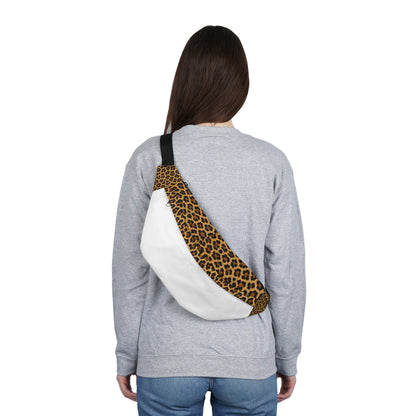 Leopard Print Large Fanny Pack — Safari Chic Waist Bag