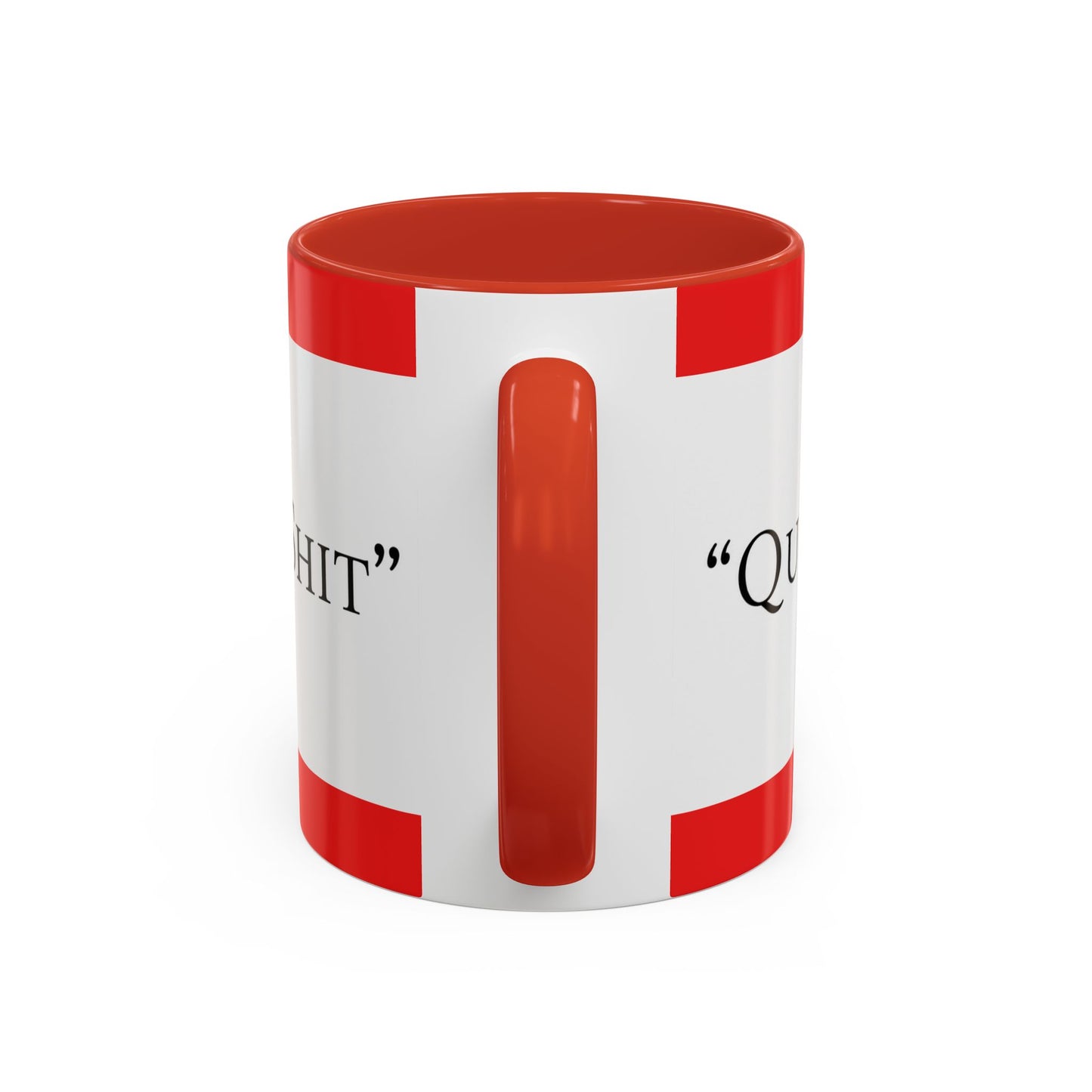 Accent Coffee Mug — "Acting Like a Shit" Funny Sarcastic Red Accent Mug