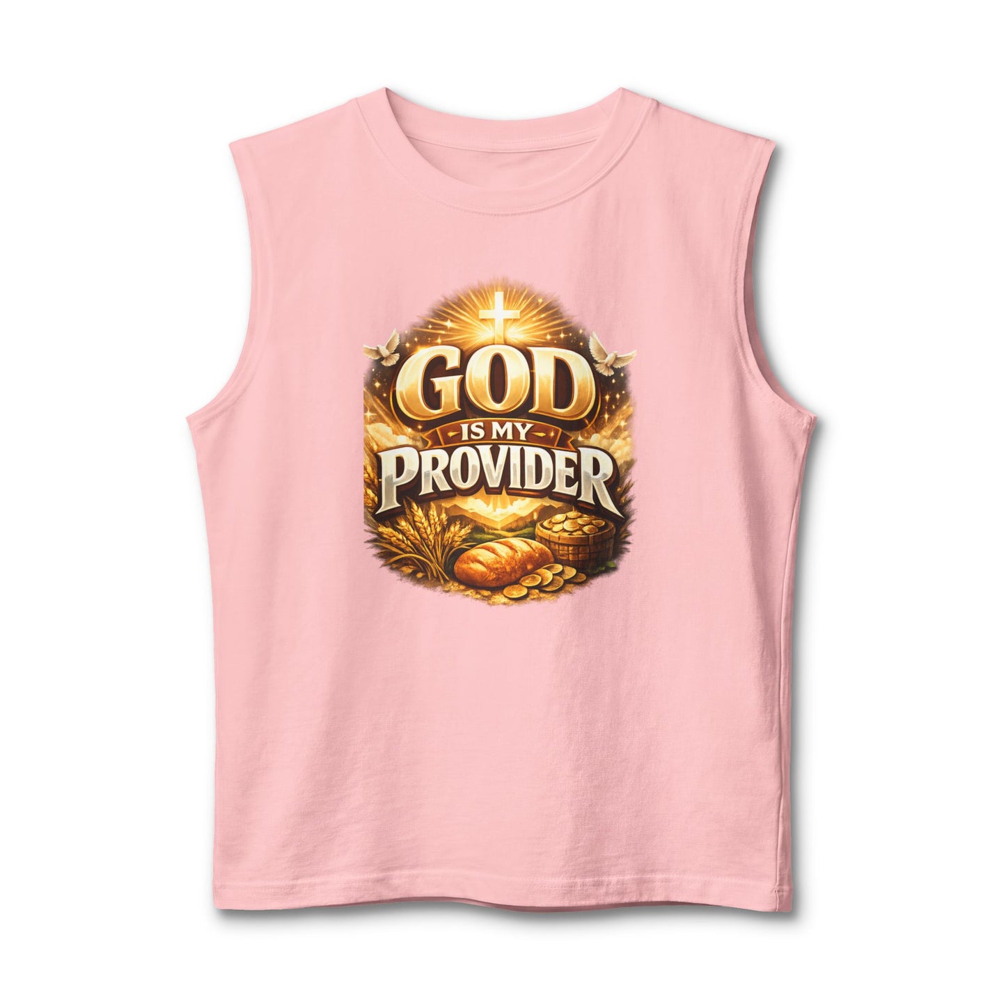 God Is My Provider Muscle Tank — Christian Faith Inspirational Tank Top
