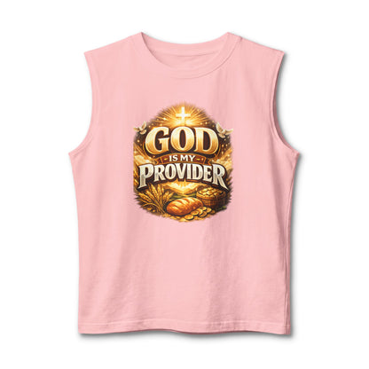 God Is My Provider Muscle Tank — Christian Faith Inspirational Tank Top