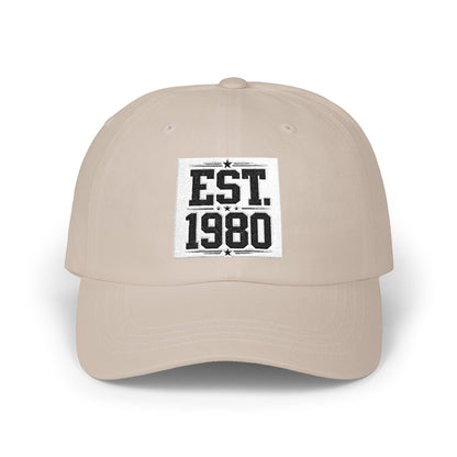 Dad Cap — "EST. 1980" Vintage Patch Baseball Hat