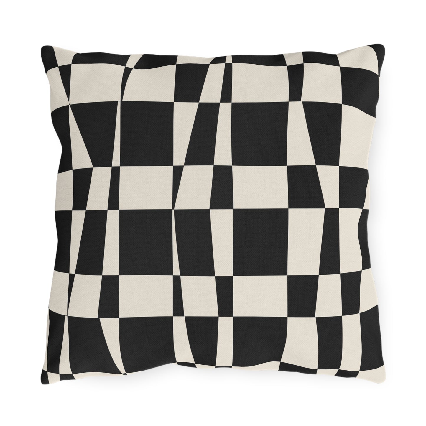Checkerboard Twist Outdoor Pillow