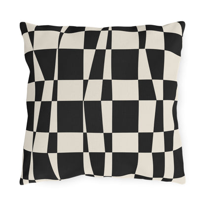 Checkerboard Twist Outdoor Pillow