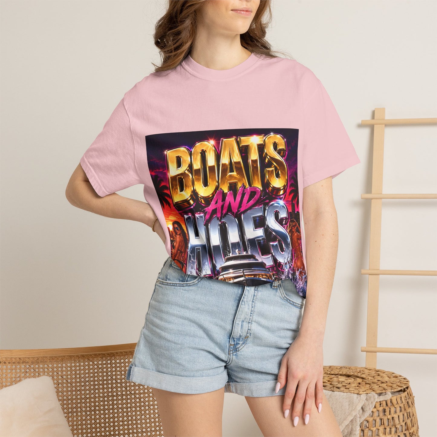 Boats and Hiles Graphic T-Shirt — Retro Yacht Beach Vibe Tee