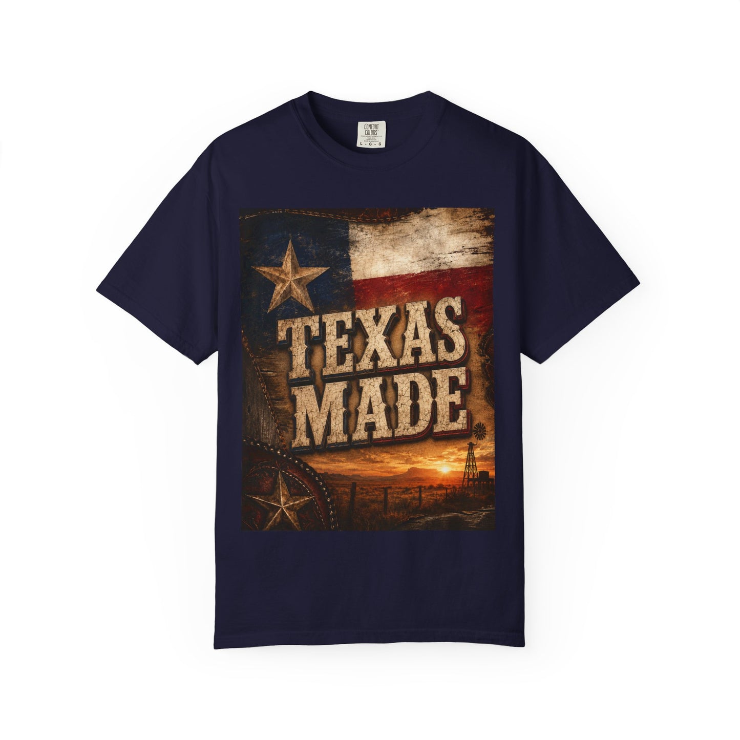 Texas Made T-Shirt – Vintage Rustic Lone Star Tee