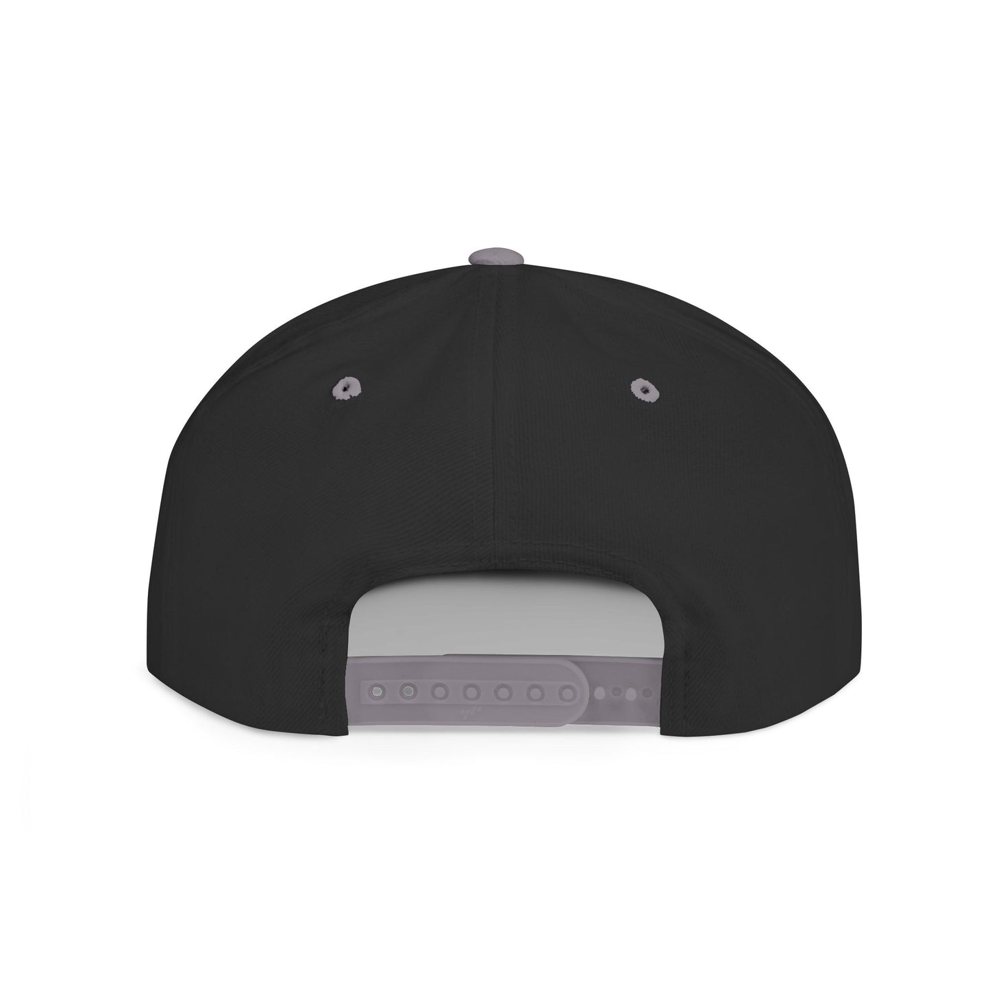 Snapback Hat — Gold Crown Shield Logo Flat Bill Cap
