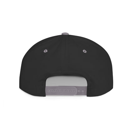 Snapback Hat — Gold Crown Shield Logo Flat Bill Cap