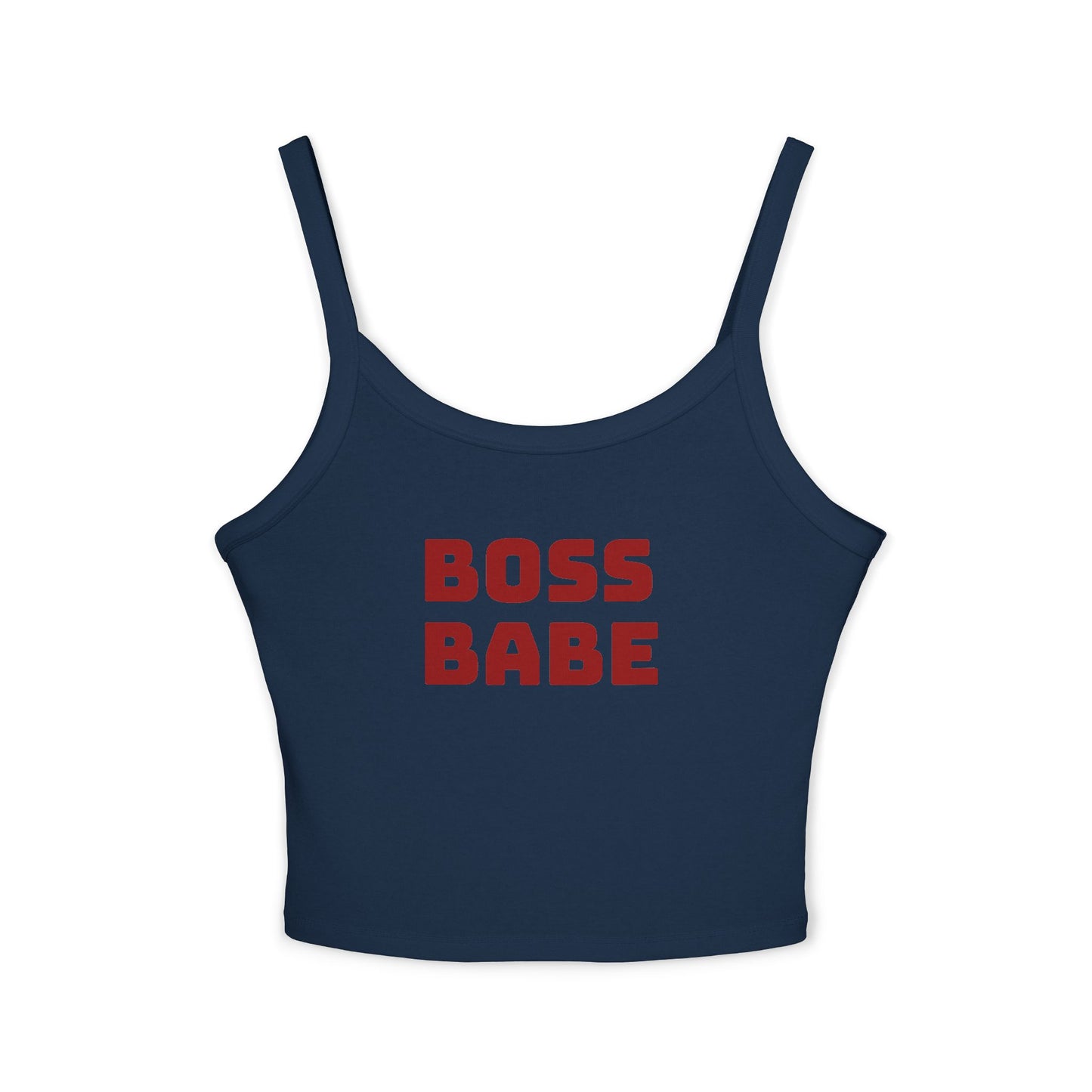 Boss Babe Spaghetti Tank Top — Women’s Empowerment Crop