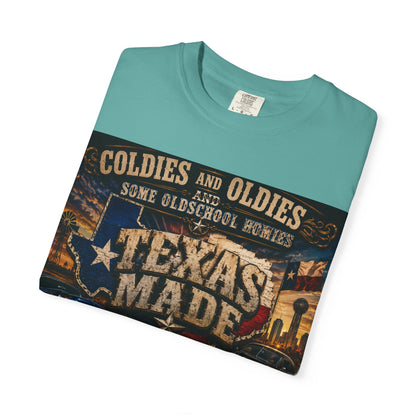 Texas Made Vintage Car T-Shirt — "Hello Motha Fuckaaaa" Back Print