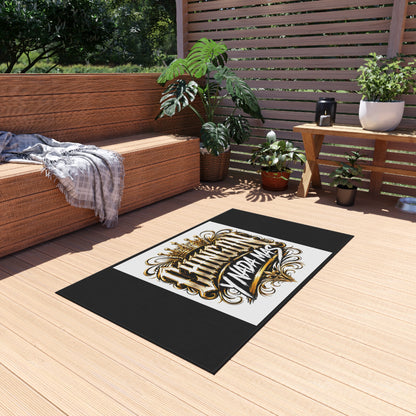 Outdoor Rug — King Crown 'Chingon y Nada Mas' Decorative Patio Mat
