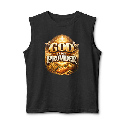 God Is My Provider Muscle Tank — Christian Faith Inspirational Tank Top
